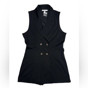 Sleeveless Double Breasted Blazer Romper NWOT